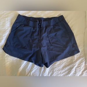 Navy stretch shorts
